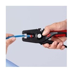 Knipex PreciStrip16 Cable Cutter - Precision Cutting Tool for Effortless Cable Stripping | 4003773085829